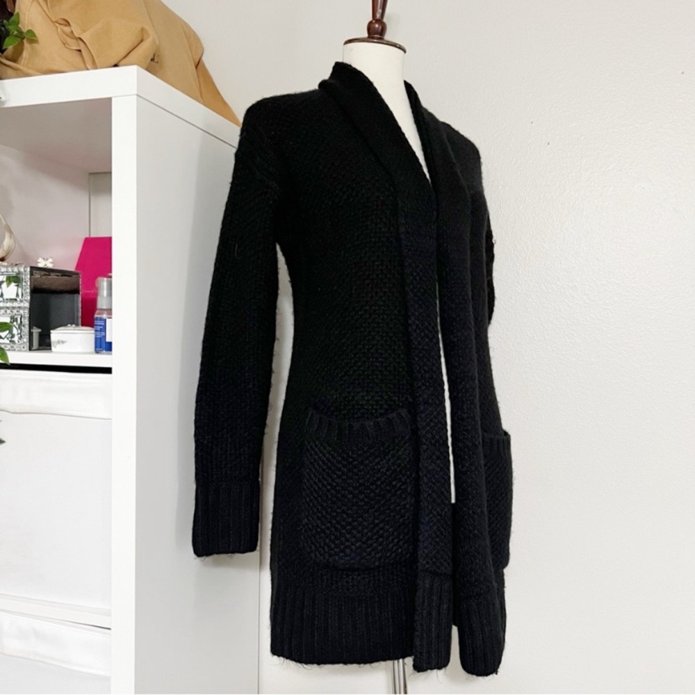 Abercrombie & Fitch Women’s Open Front Cardigan In Black Size XSmall. - Picture 4 of 13